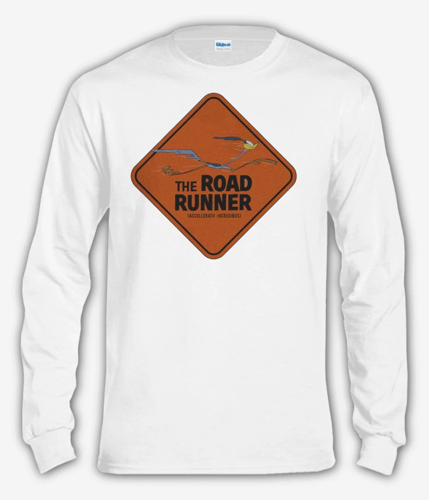 Polera manga larga Blanco de The Road Runner