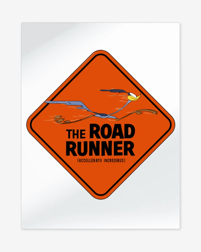 Print metalico Blanco de The Road Runner