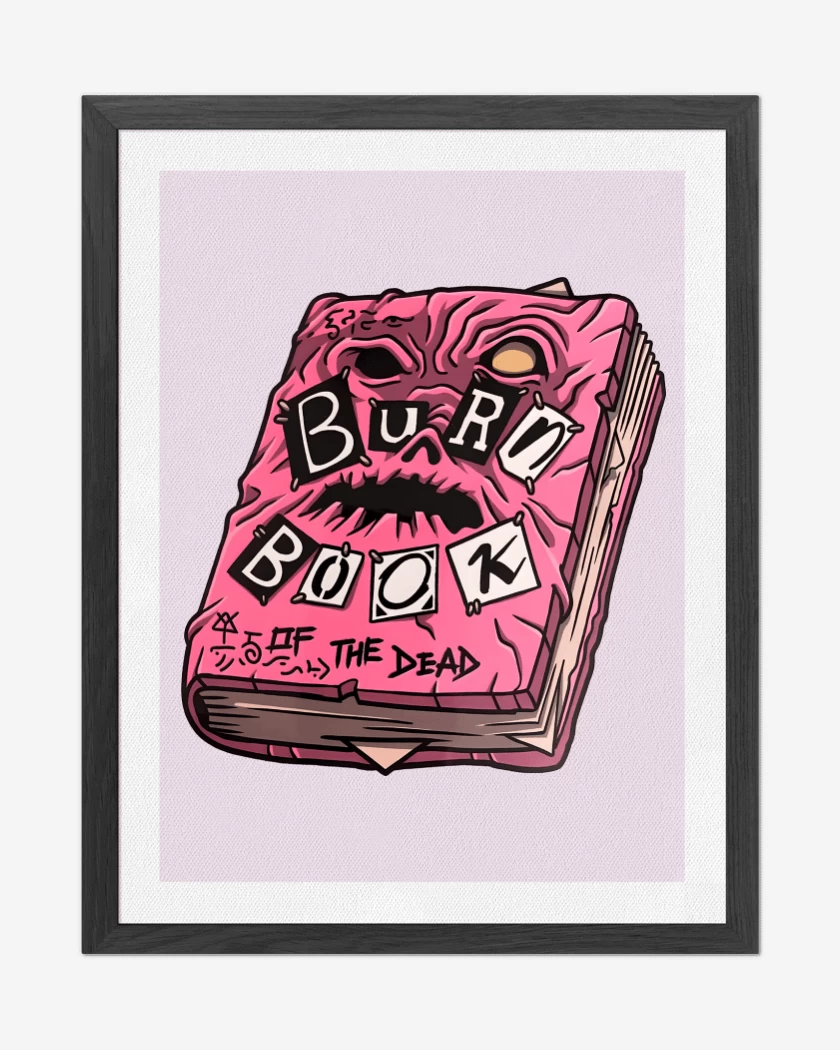 Cuadro decorativo Rosa Pastel de Quema este Libro