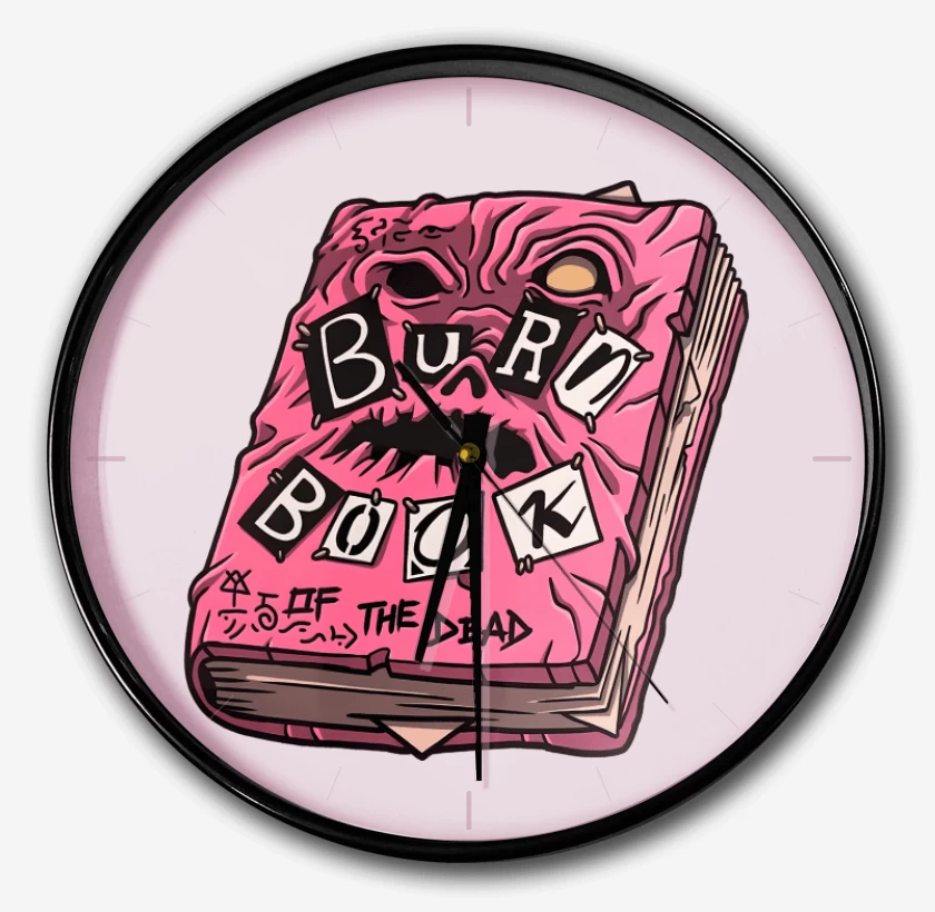 Reloj Rosa Pastel de Quema este Libro