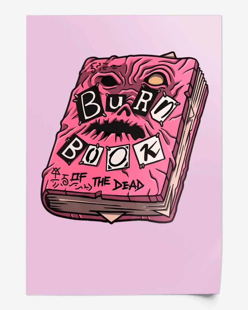 Print Rosa Pastel de Quema este Libro