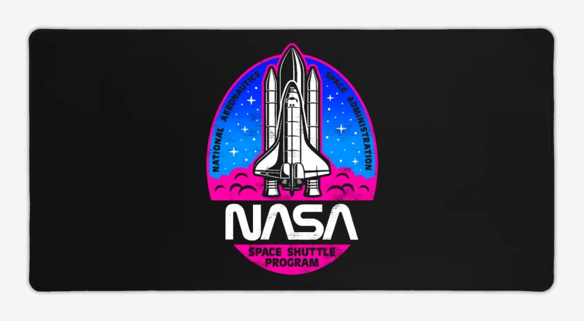 Mouse pad Gamer Negro de Space shuttle program
