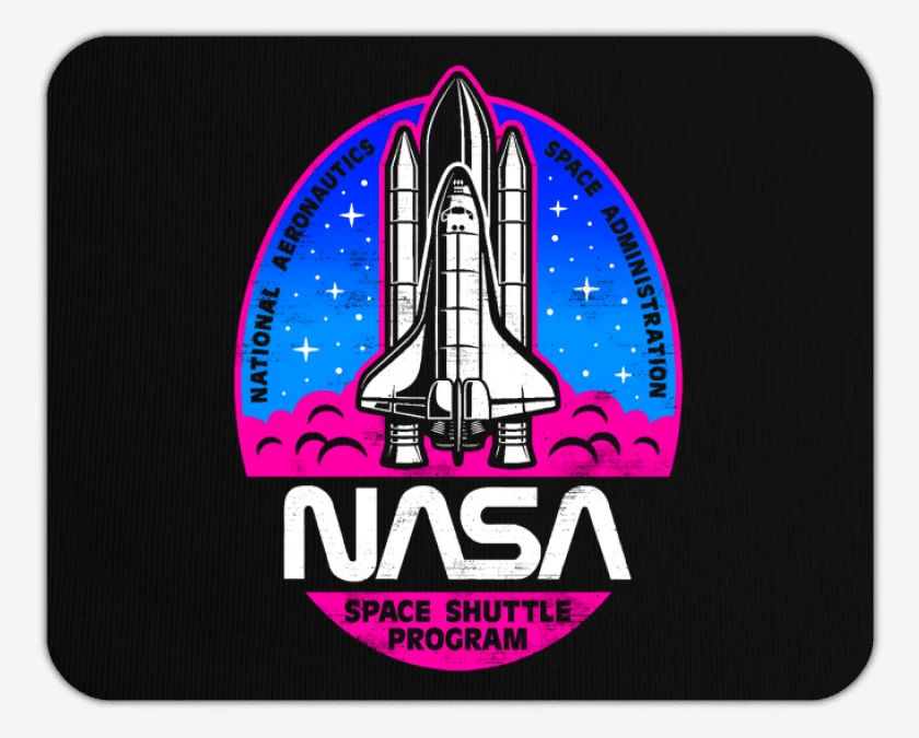 Mousepad Negro de Space shuttle program