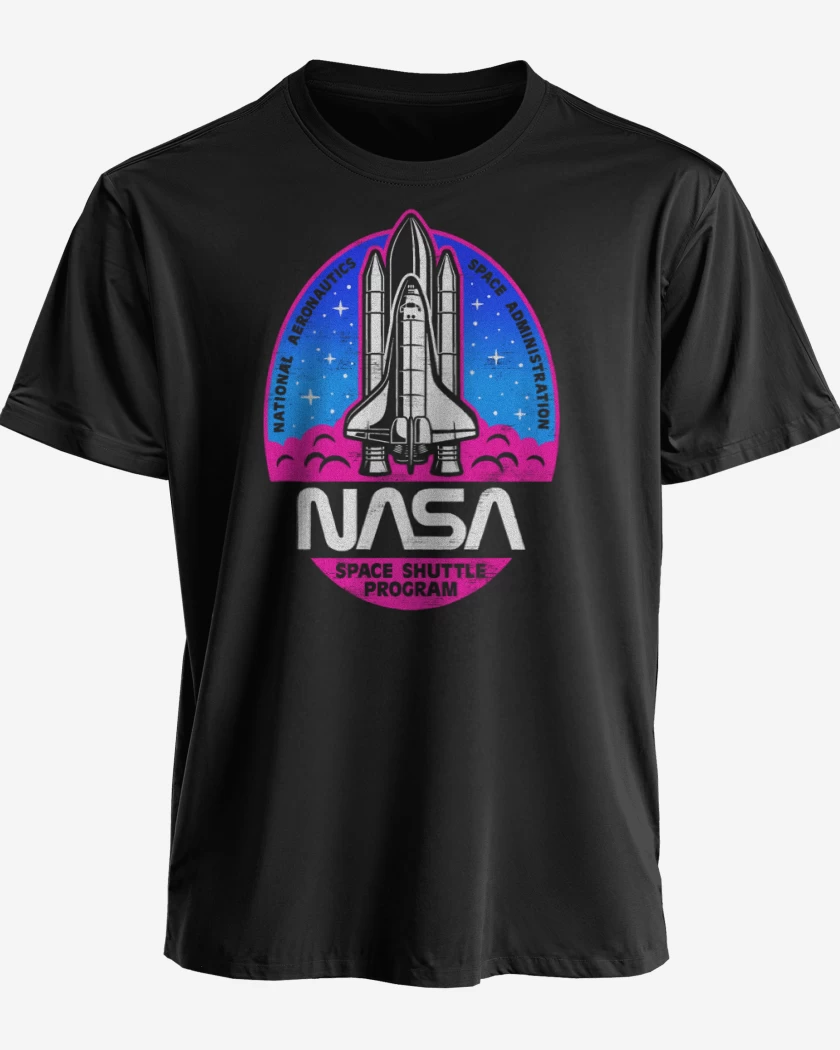 Polera premium Negro de Space shuttle program