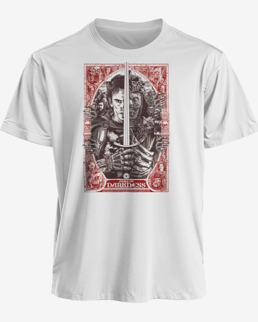 Polera premium Blanco de Army of Darkness