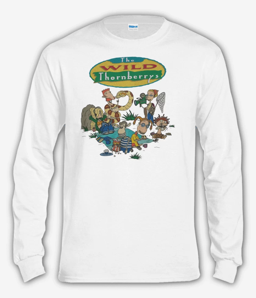 Polera manga larga Blanco de Los Thornberrys