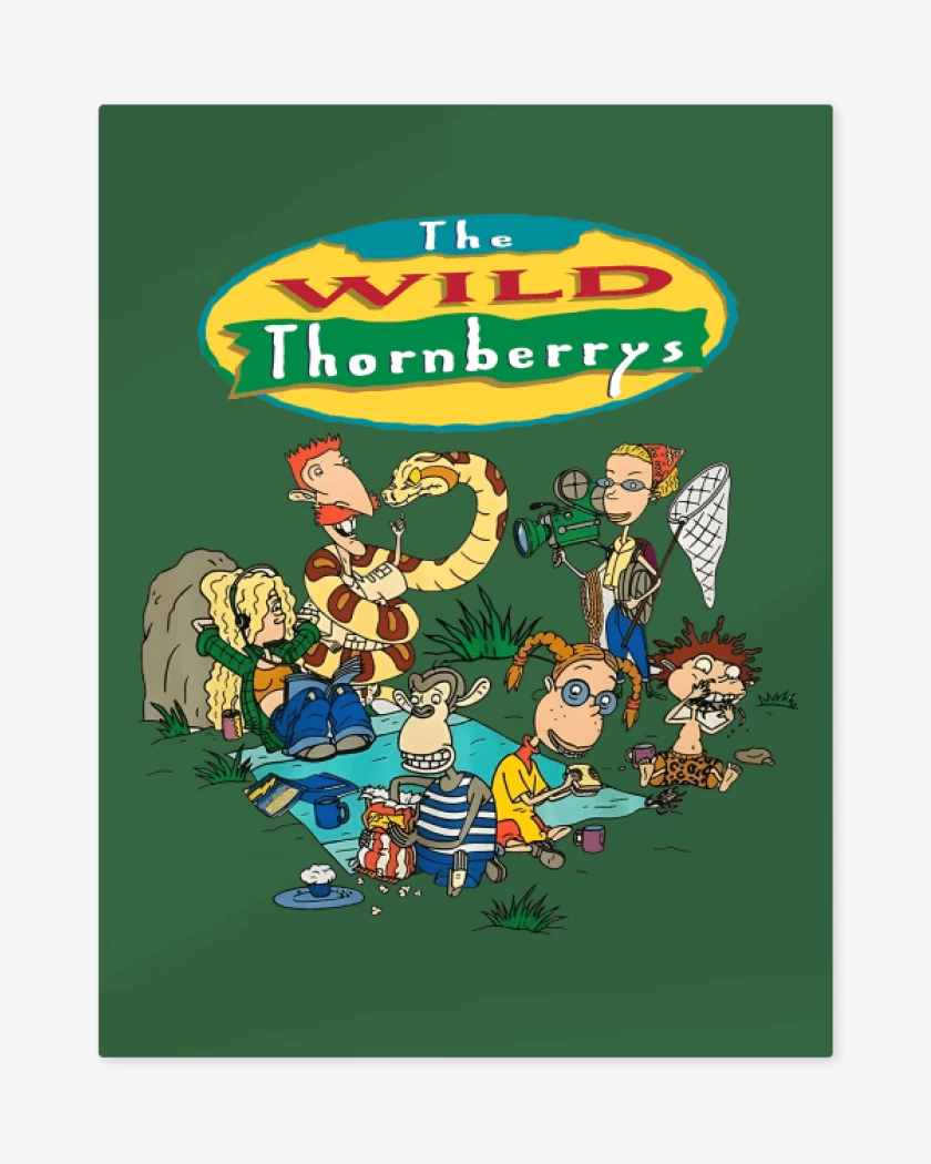 Print metalico Verde jade de Los Thornberrys