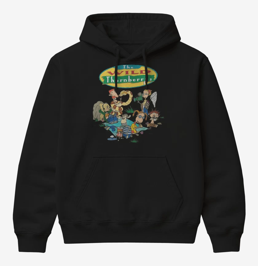 Poleron Canguro básico Negro de Los Thornberrys