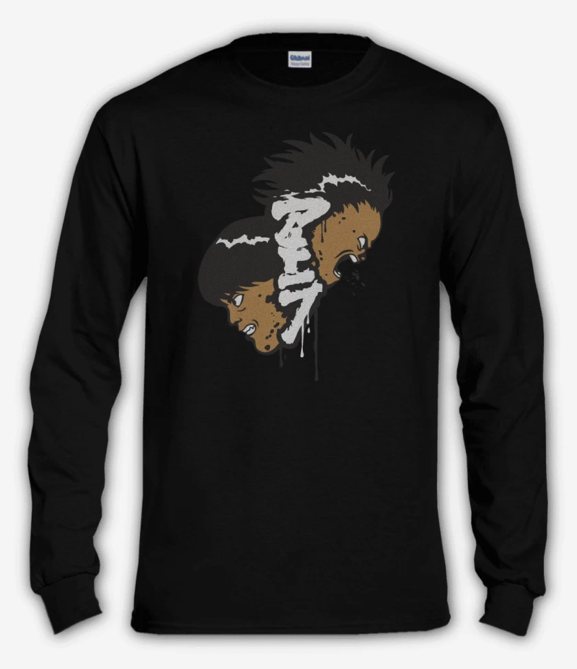 Polera manga larga Negro de Akira