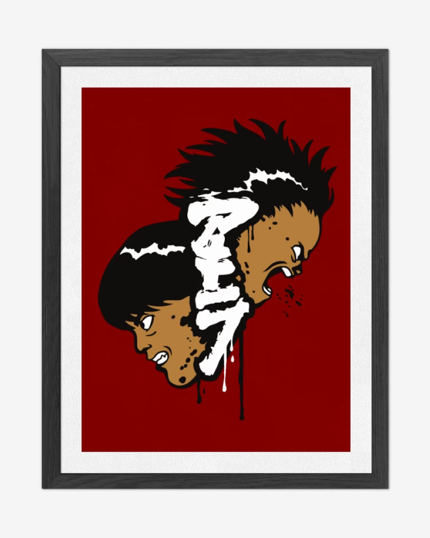 Cuadro decorativo Rojo de Akira