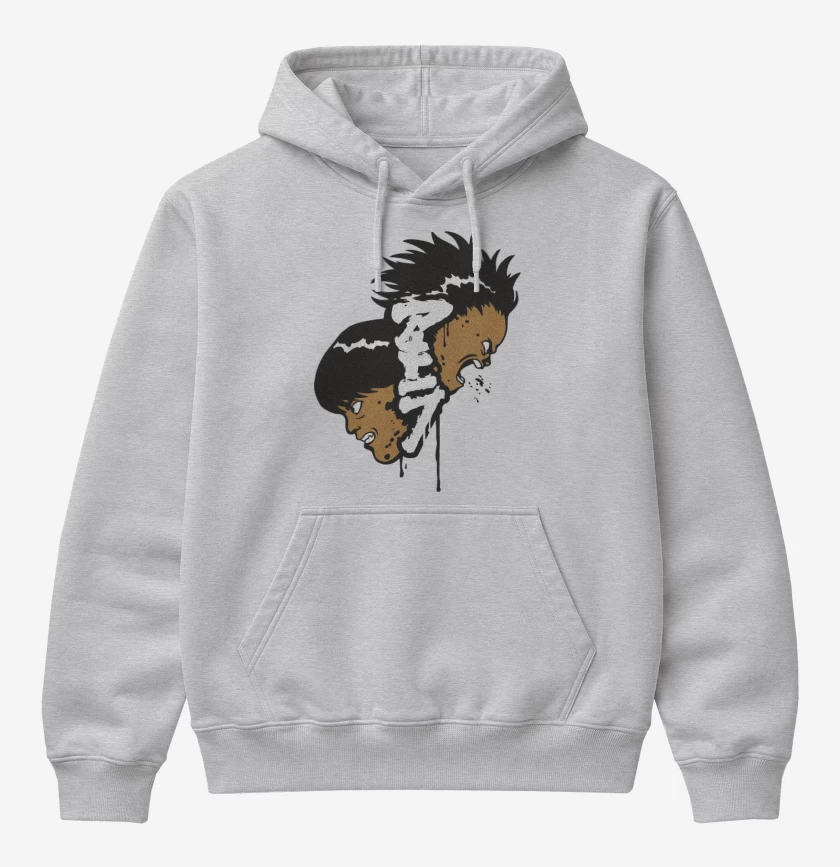 Poleron Canguro básico Gris Melange de Akira
