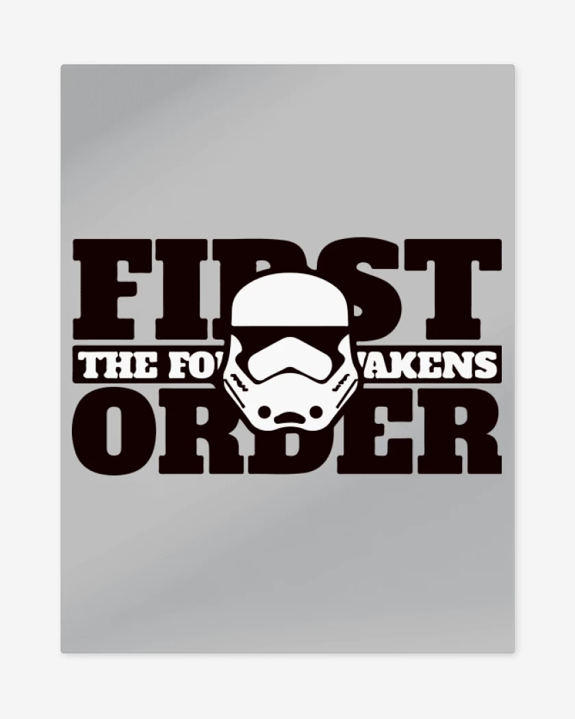 Print metalico Gris Melange de First order