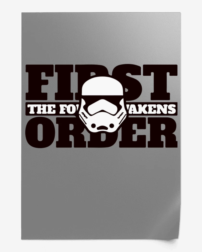 Print Gris Melange de First order