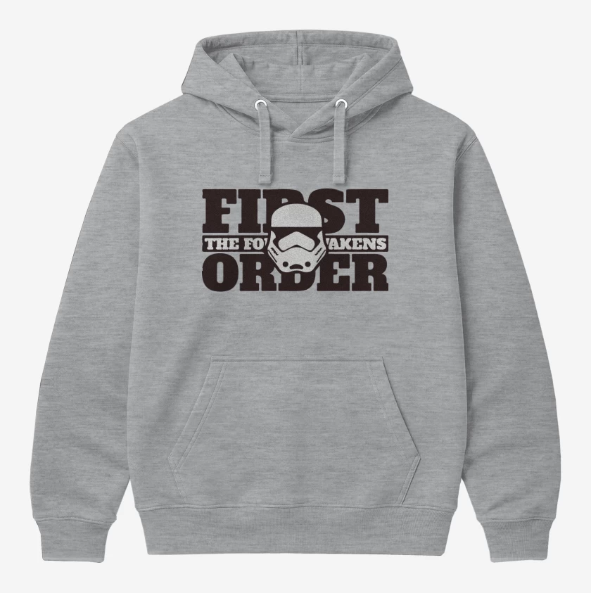 Polerón Canguro Gris Melange de First order