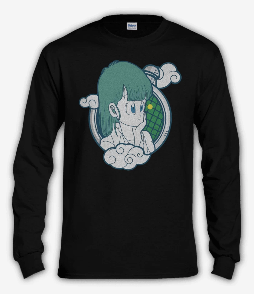 Polera manga larga Negro de Bulma
