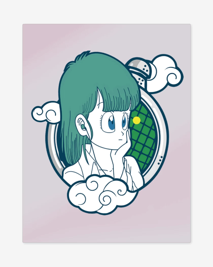 Print metalico Bulma