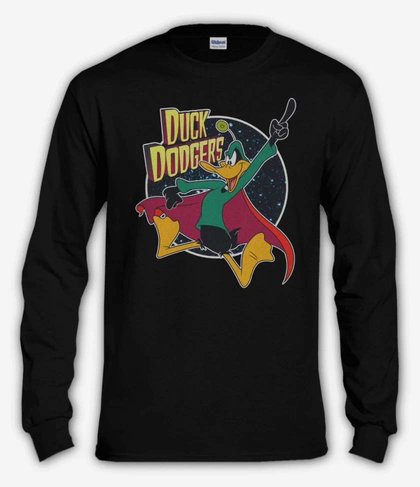 Polera manga larga Negro de Duck Dodgers