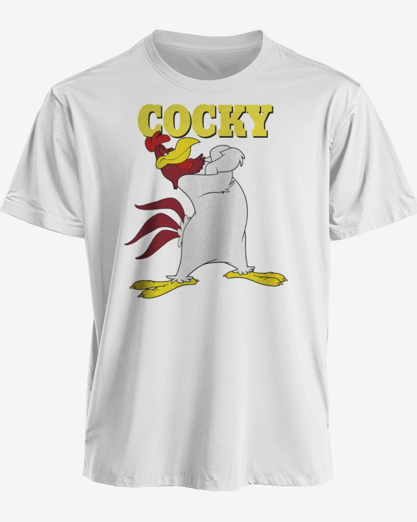 Polera premium Blanco de Gallo Claudio