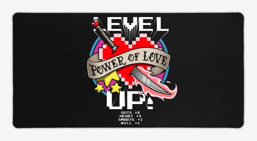 Mouse pad Gamer Negro de Level Up