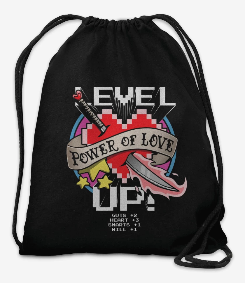 Mochila Negro de Level Up