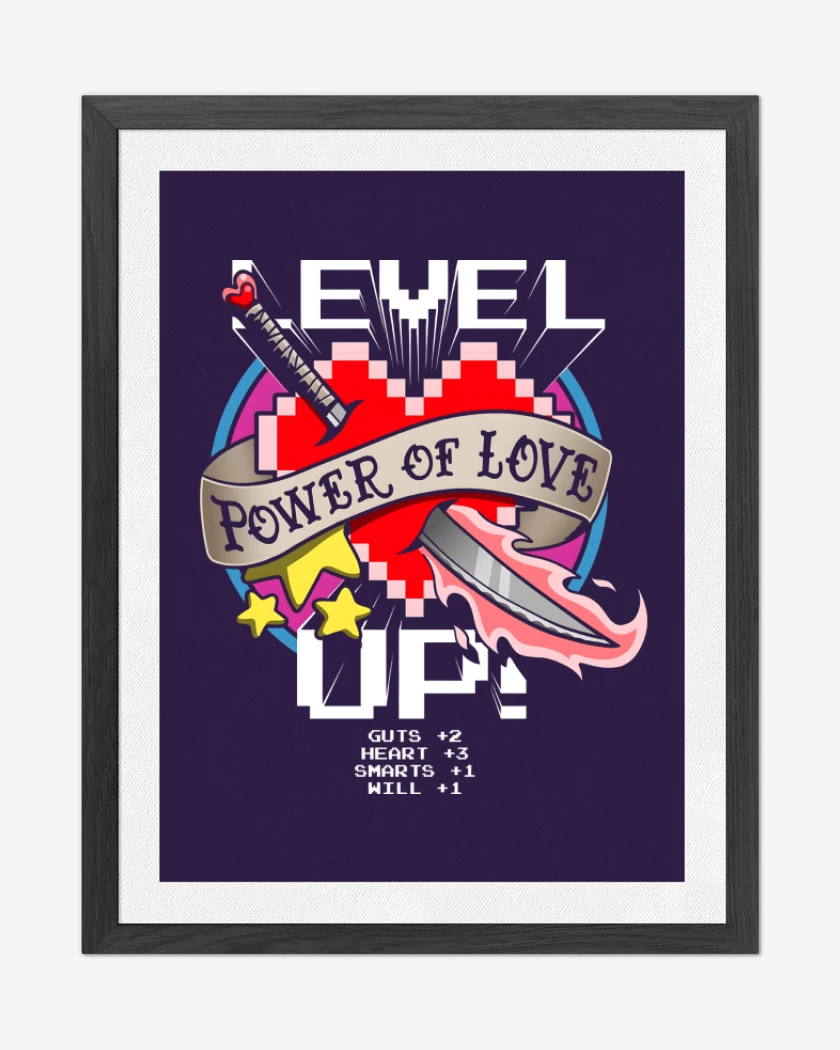 Cuadro decorativo Morado de Level Up