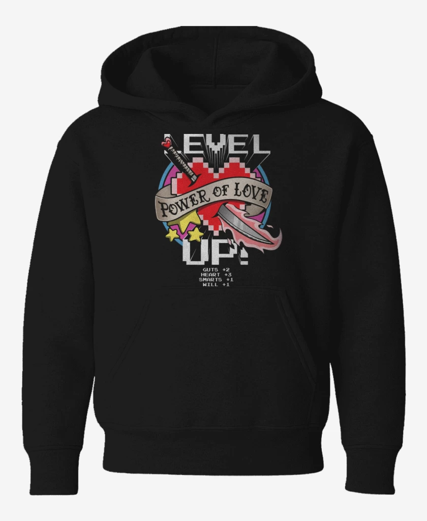 Poleron de niño Negro de Level Up