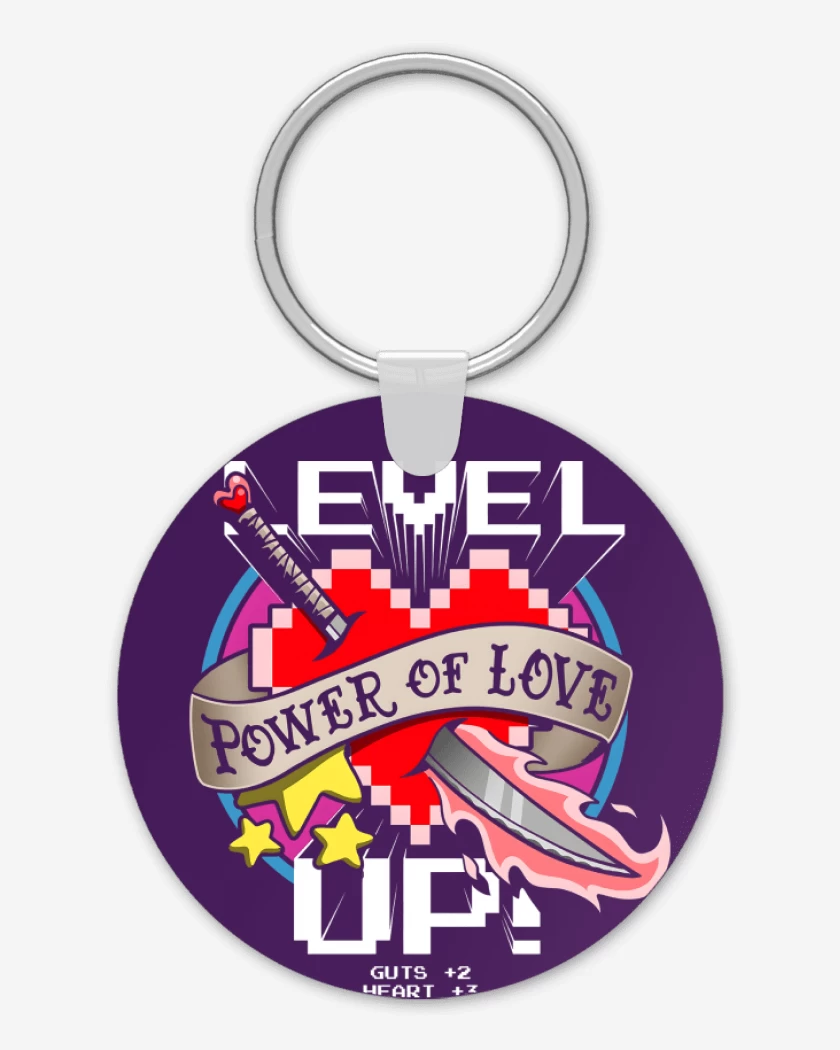 Llavero Morado de Level Up
