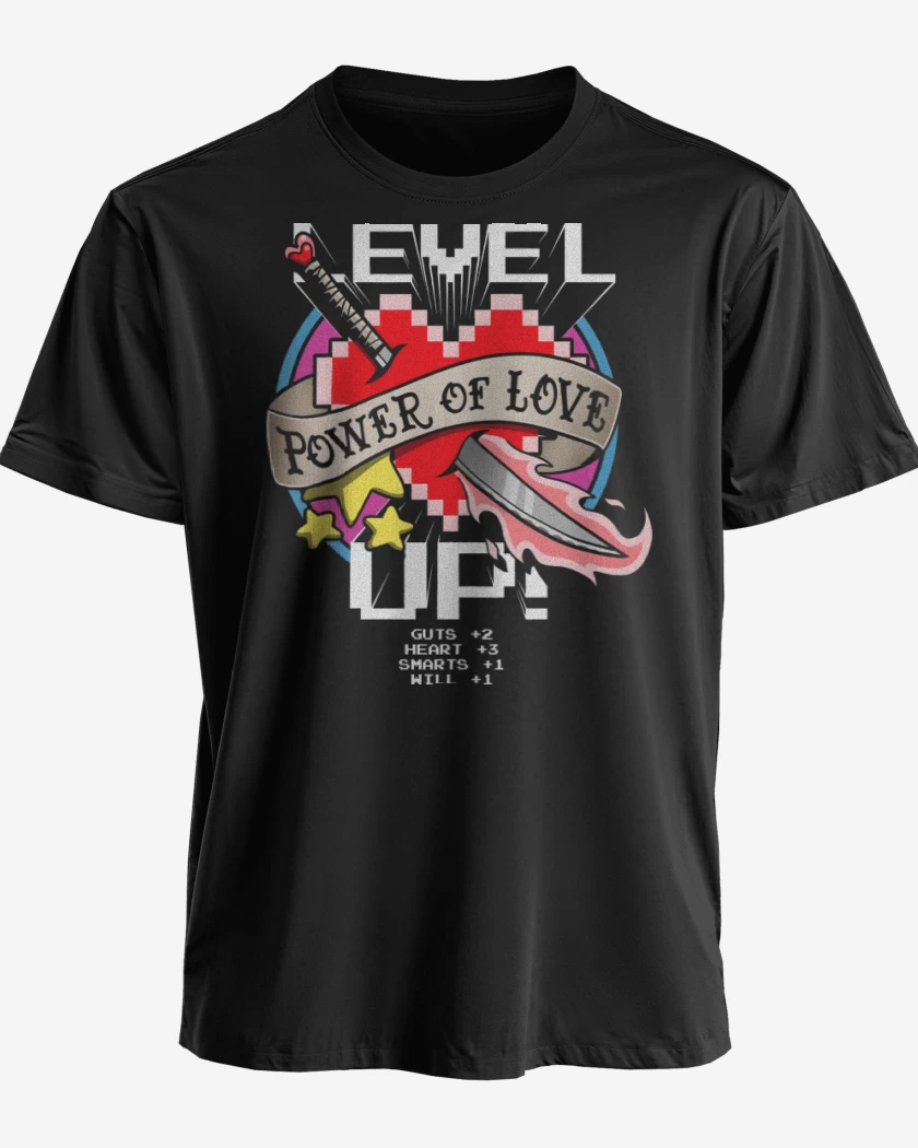 Polera premium Negro de Level Up