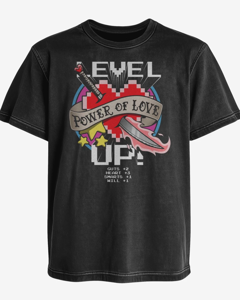 Polera desgastada Level Up