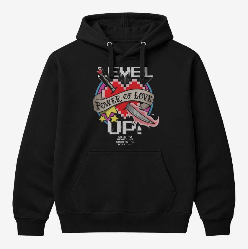 Polerón Canguro Negro de Level Up