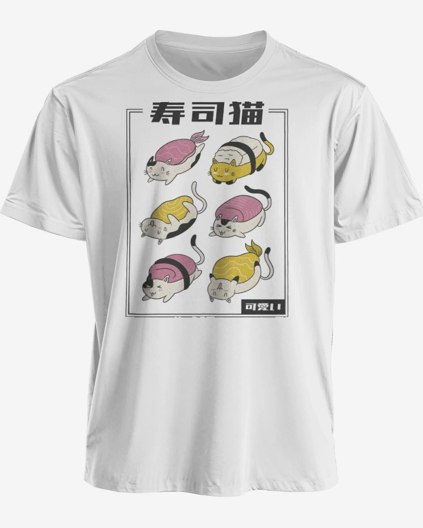 Polera premium Blanco de Meowshi