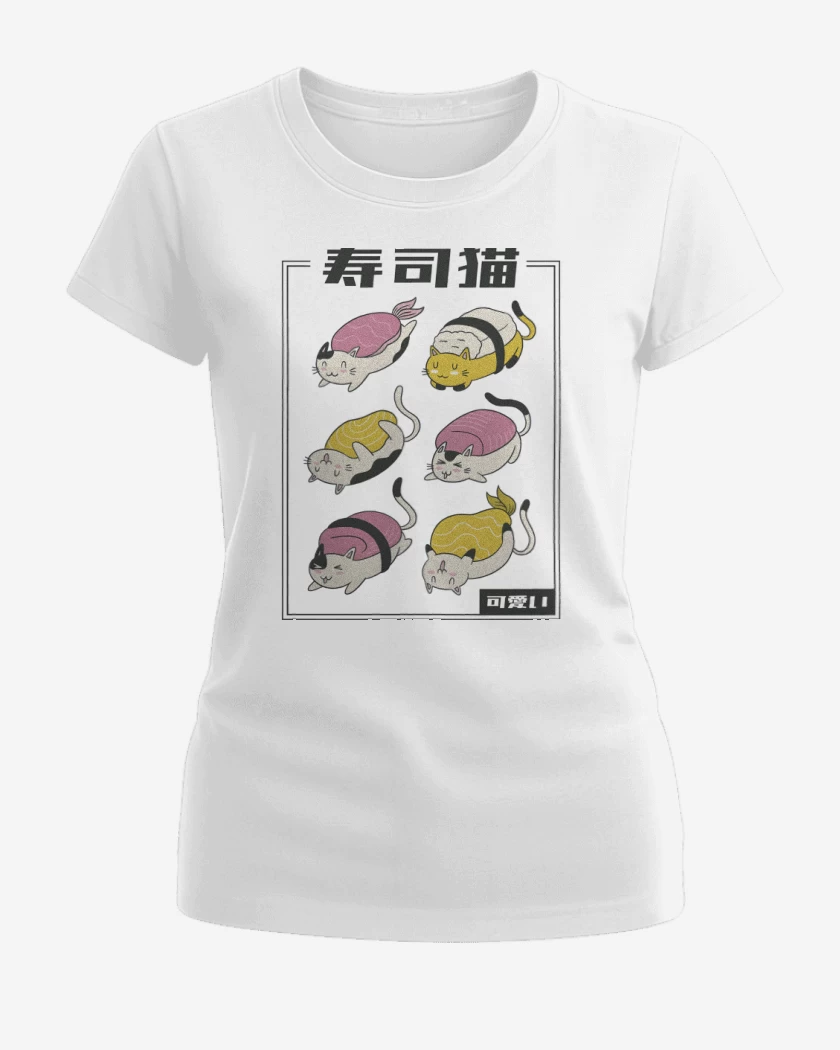 Polera de Mujer Blanco de Meowshi