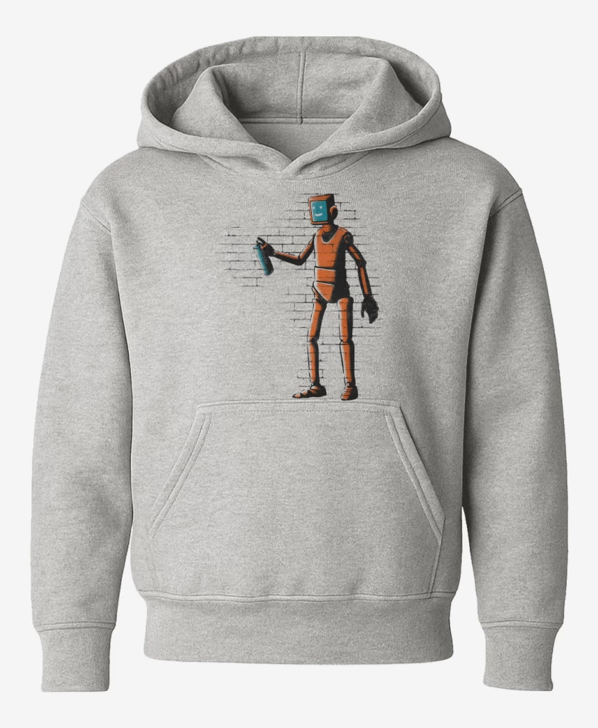 Poleron de niño Gris Melange de Forasteros