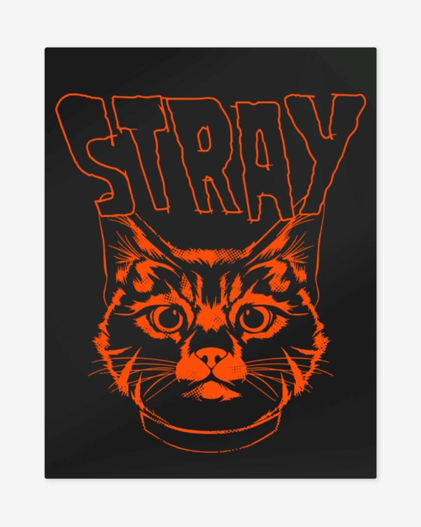 Print metalico Negro de El Gato
