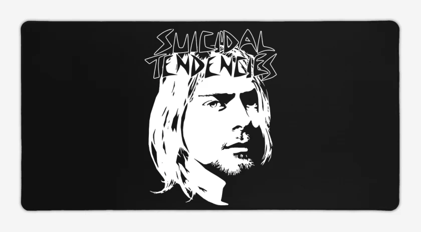 Mouse pad Gamer Negro de Cobain Tendencies
