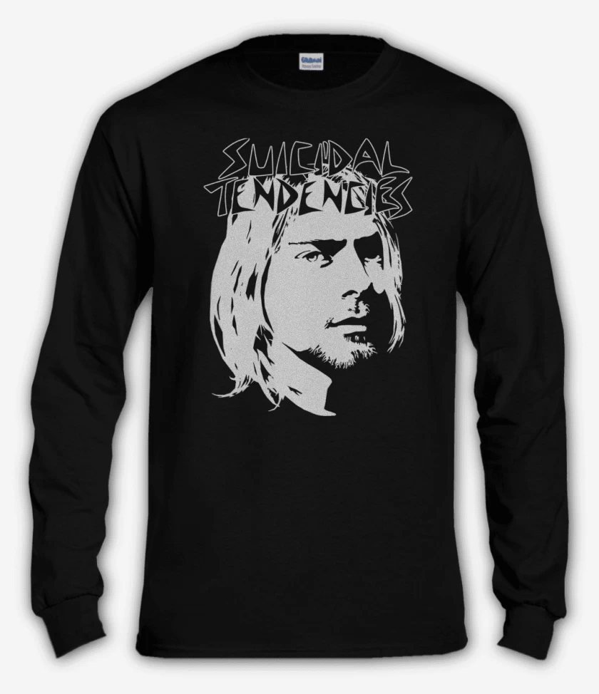 Polera manga larga Negro de Cobain Tendencies