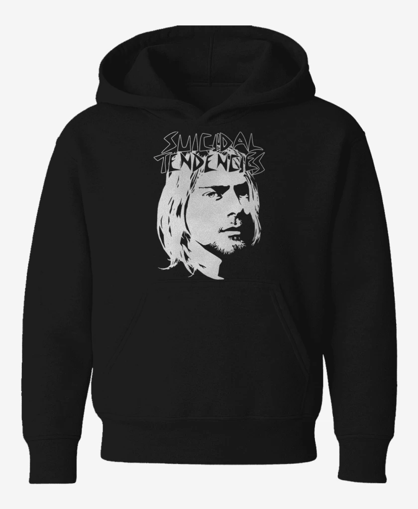 Poleron de niño Negro de Cobain Tendencies
