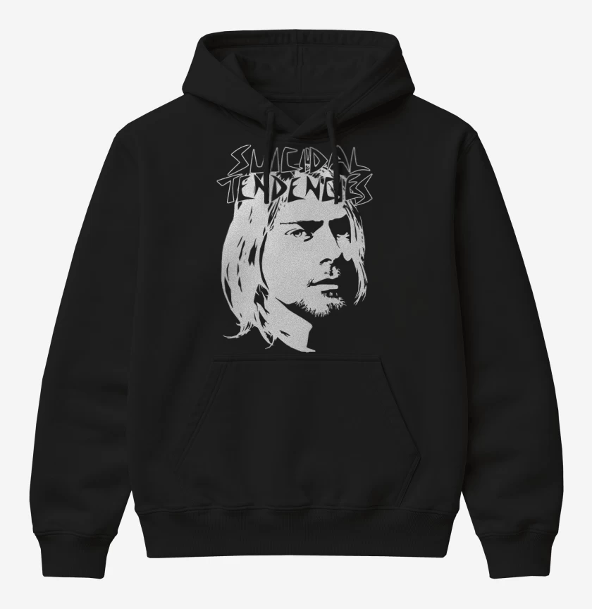 Poleron Canguro básico Negro de Cobain Tendencies