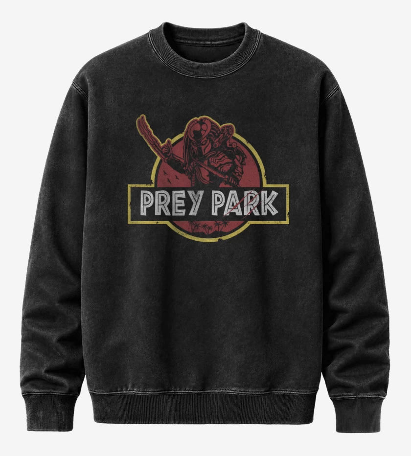 Poleron Polo Acid Wash Negro de Prey Park