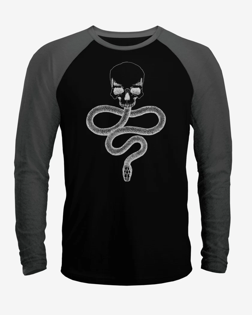 Polera Raglan Marca Oscura