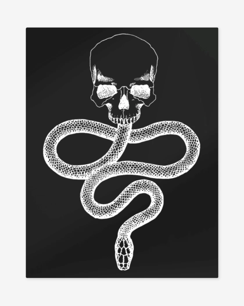 Print metalico Negro de Marca Oscura