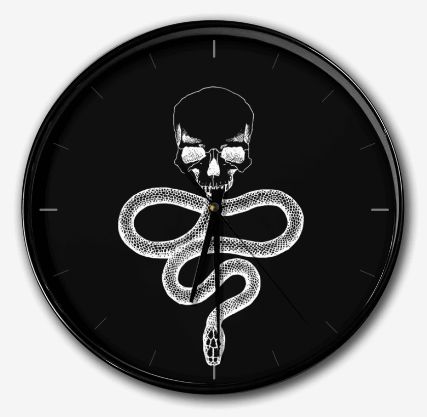 Reloj Negro de Marca Oscura
