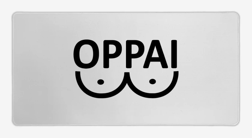 Mouse pad Gamer Blanco de Oppai