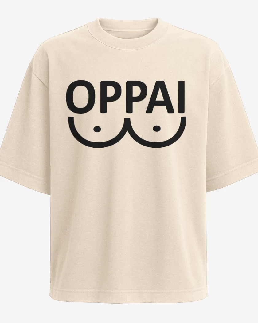 Polera Oversize Beige de Oppai