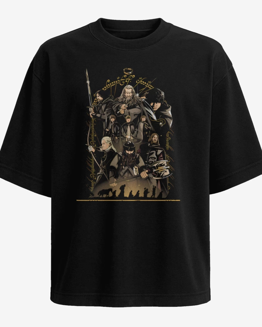 Polera Oversize Negro de La Comunidad 