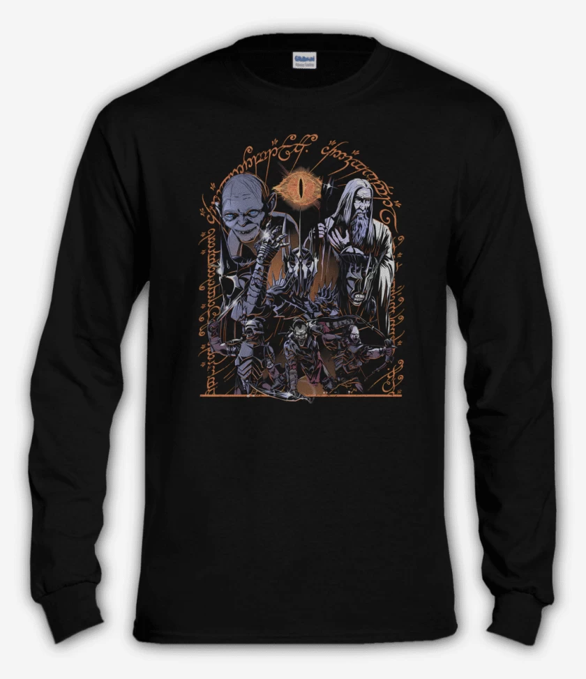 Polera manga larga Negro de La Tierra Oscuro