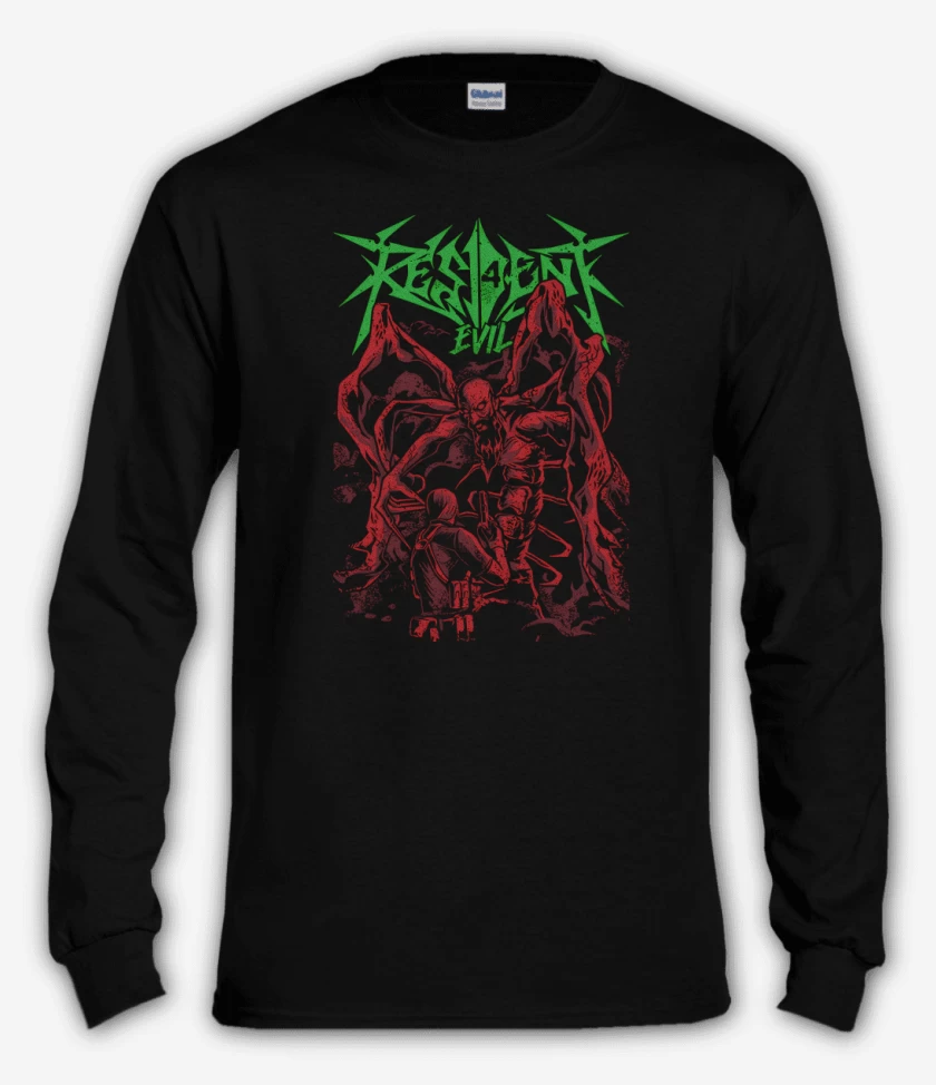 Polera manga larga Negro de Resident Evil IV