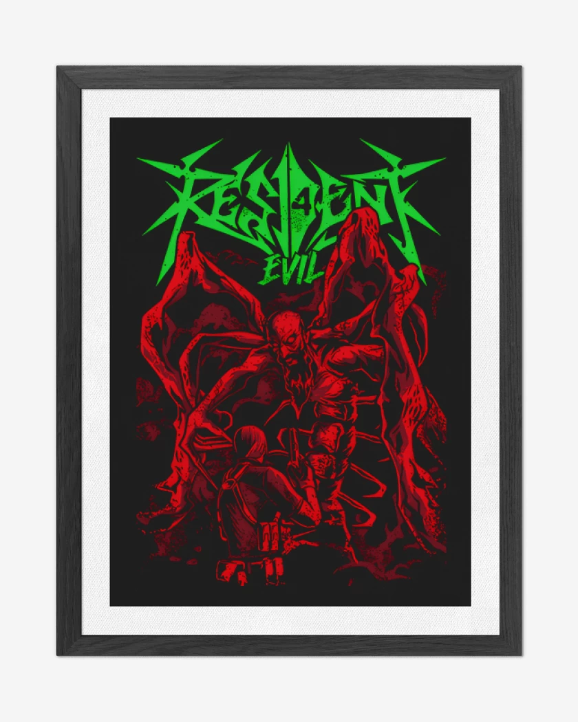 Cuadro decorativo Negro de Resident Evil IV