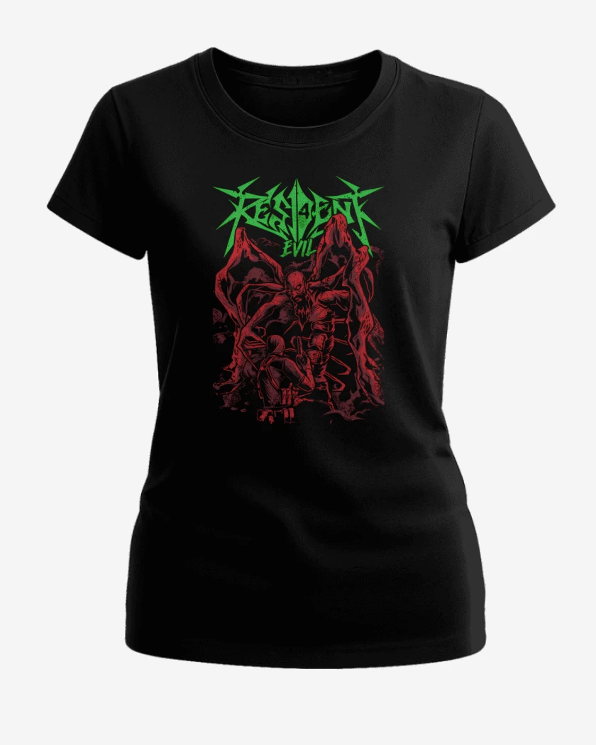 Polera de Mujer Negro de Resident Evil IV