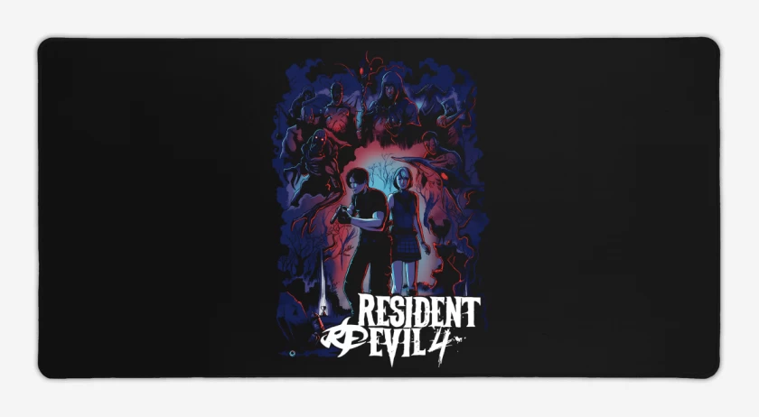 Mouse pad Gamer Negro de RE4